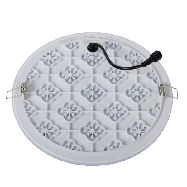 Lucide CERES-LED - Flush ceiling light Bathroom - Ø 21,5 cm - LED Dim. - 1x30W 3000K - IP44 - White - detail 4